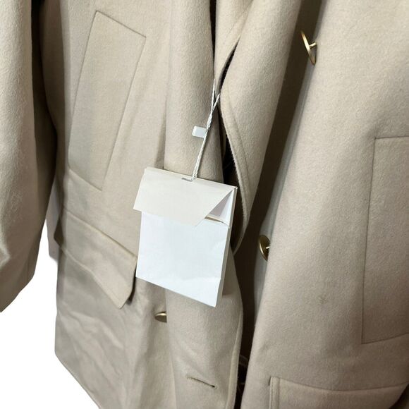 Max Mara Double Breasted Wool Blazer Women’s Size 6 Beige Long Sleeve - Picture 13 of 16